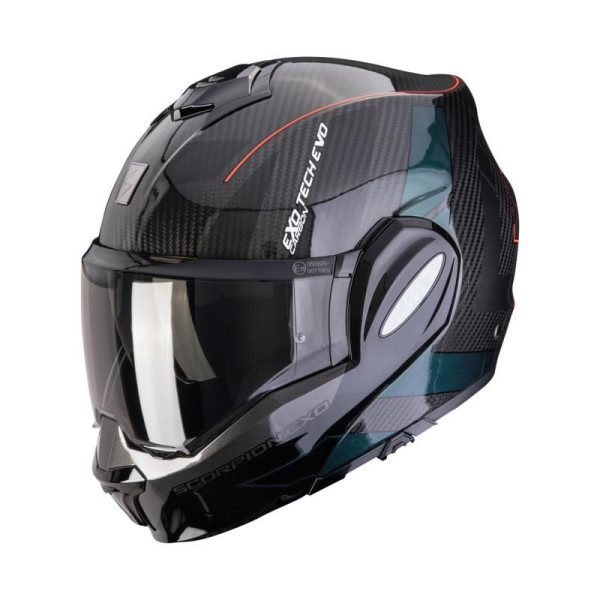 Scorpion Helmets Exo tech carb cad bk/grn xs